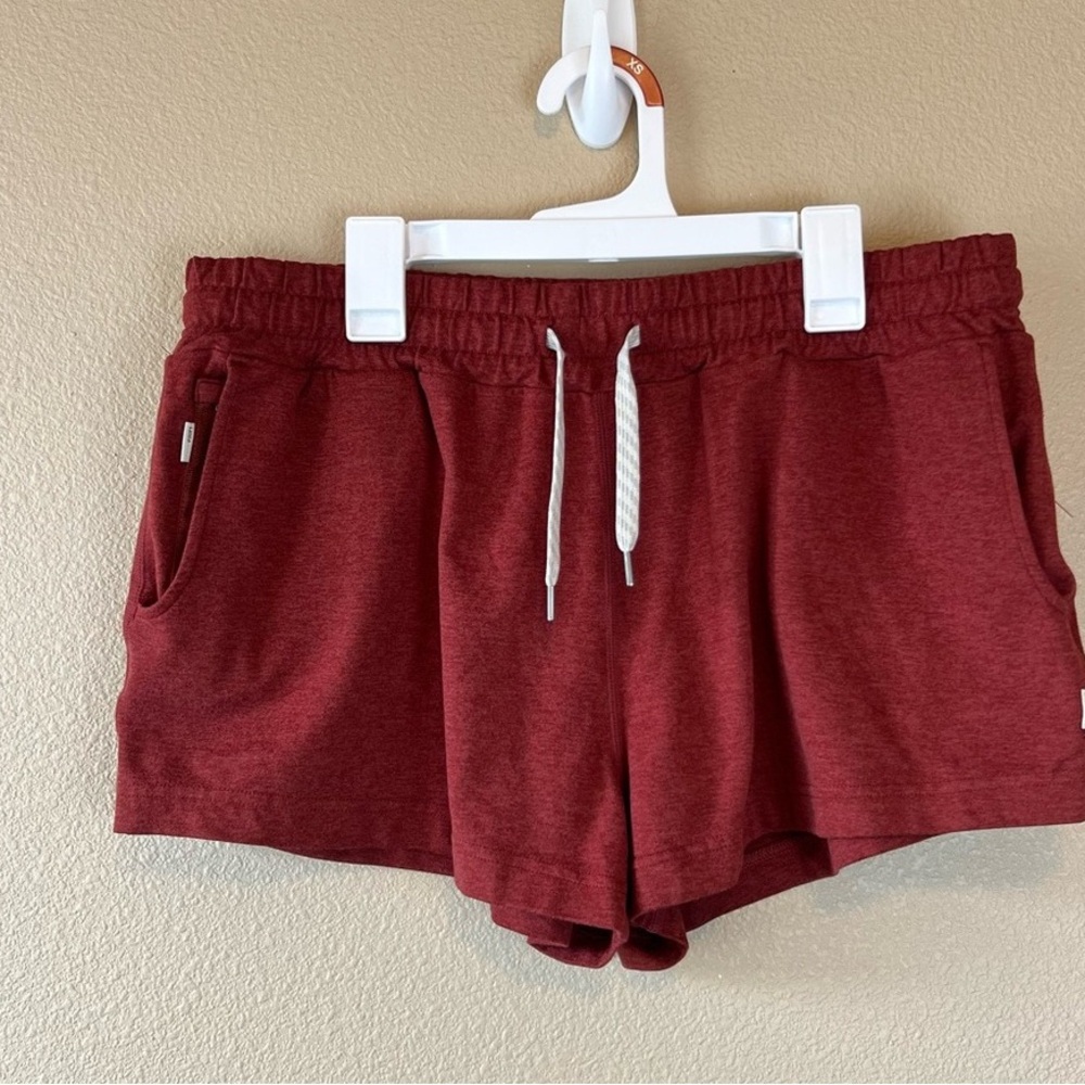 Women's Athletic Red Shorts with Drawstring